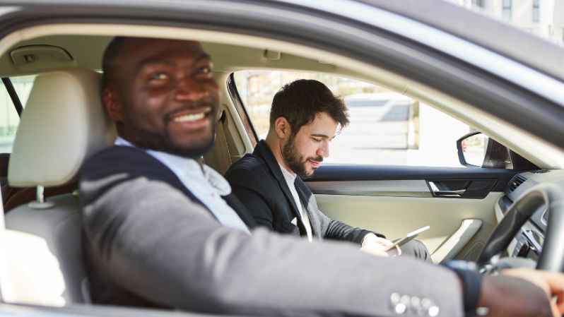 colleagues with an open drive insurance