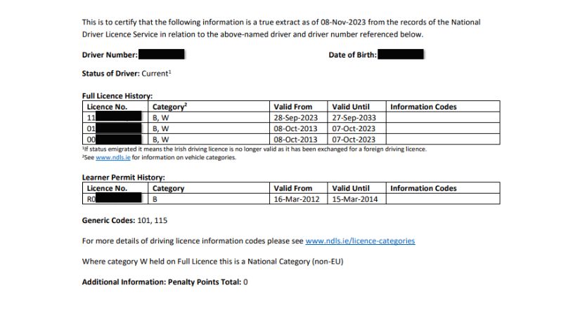 check my penalty points Ireland - check your penalty points Ireland online